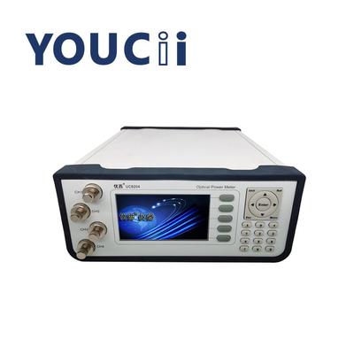4CH مقياس طاقة الألياف الضوئية مع +10 ~ -70dBm نطاق الطاقة 850nm