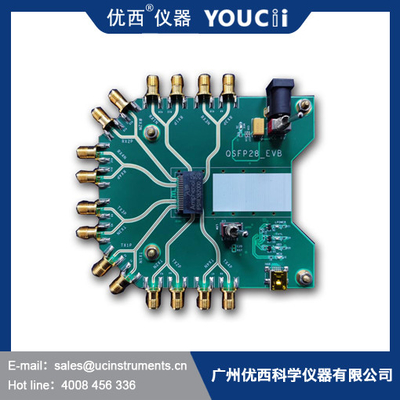 QSFP28 EVB SFP مجلس تقييم مع أربعة مدخلات ومخرجات 10G إلى 32Gbps