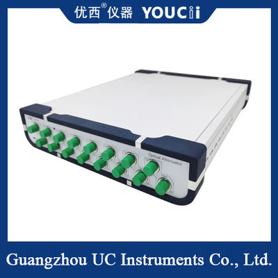 FC SC ST LC النطاق الميكانيكي للمخفف البصري القابل للتعديل 0-40 / 60dB